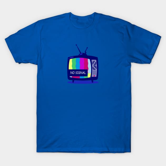 NO SIGNAL TV T-Shirt by MAYRAREINART